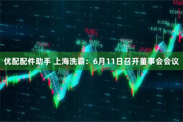 优配配件助手 上海洗霸：6月11日召开董事会会议