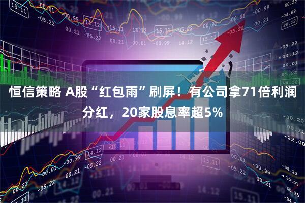 恒信策略 A股“红包雨”刷屏！有公司拿71倍利润分红，20家股息率超5%
